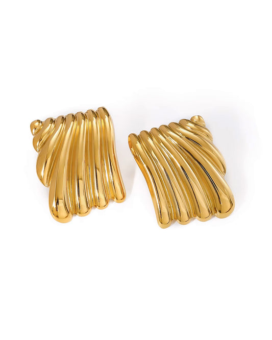 Aros Alba con baño de oro 18K