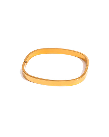Brazalete Horizonte con baño de oro 18K