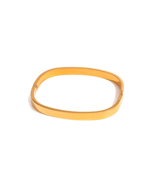 Brazalete Horizonte con baño de oro 18K