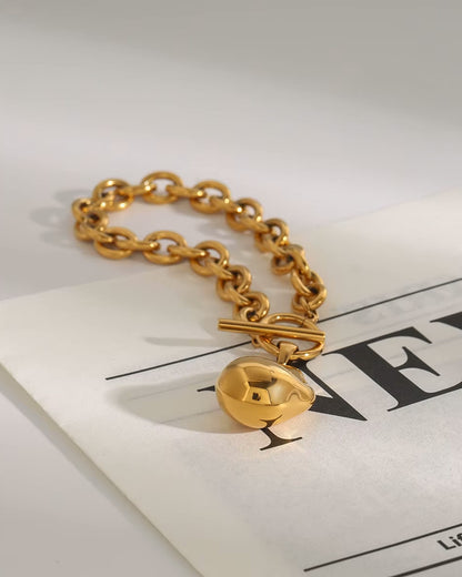 Pulsera Tierra Dorada con baño de oro de 18K