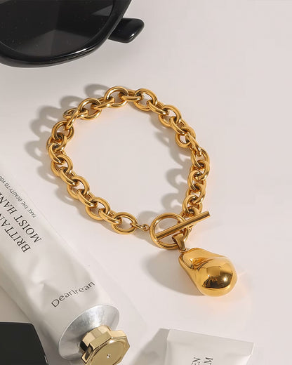 Pulsera Tierra Dorada con baño de oro de 18K